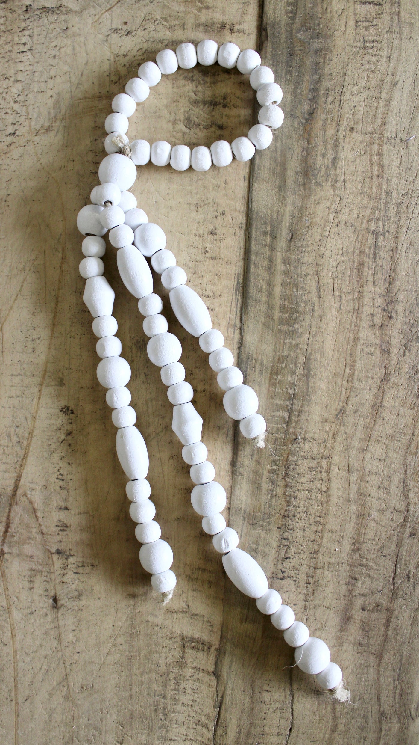 White Bead Hanger