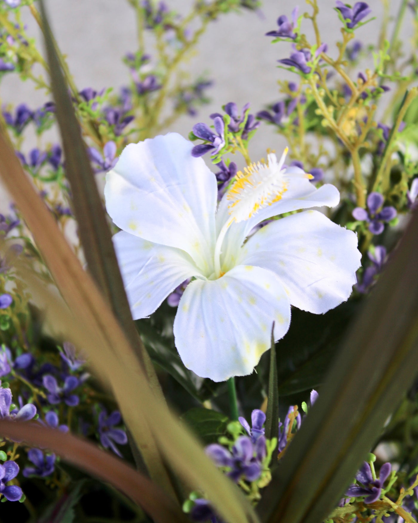 White Hibiscus & Coleus “Drop-In” Insert