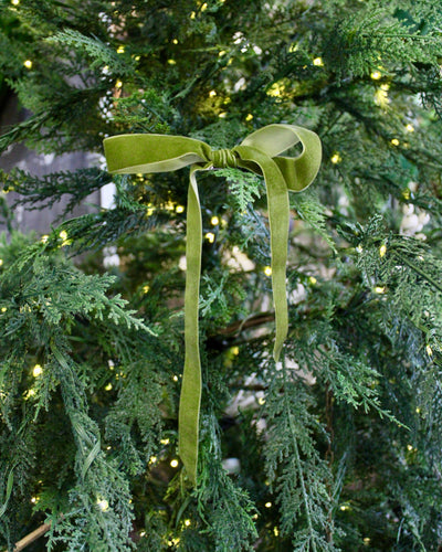 1” Velvet Ribbon Bows - 10” Long