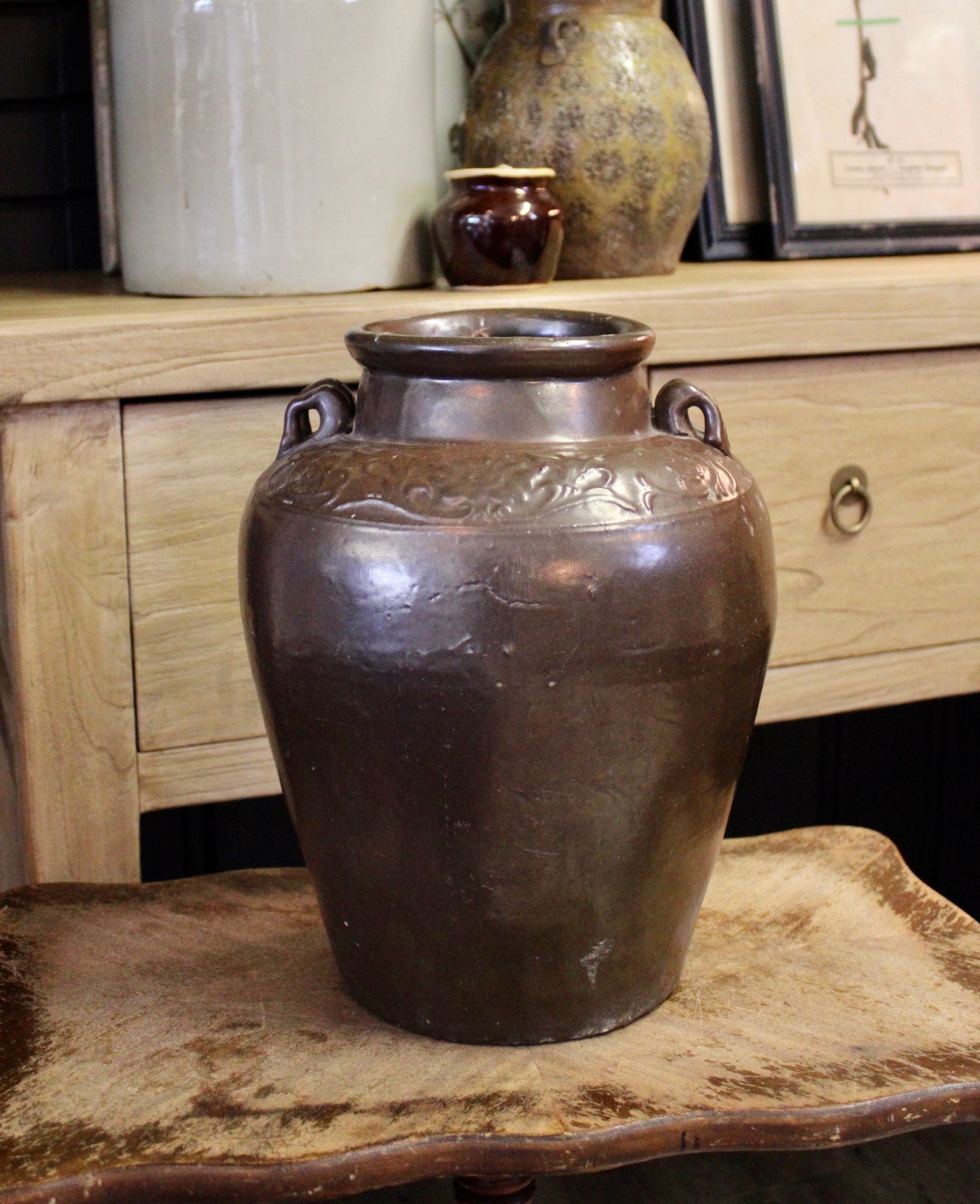 Brown Vintage Pot