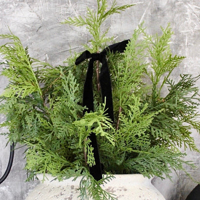 1” Velvet Ribbon Bows - 10” Long