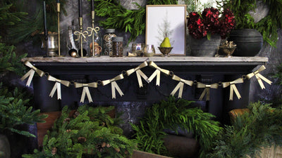 Gold Metal Bow Garland