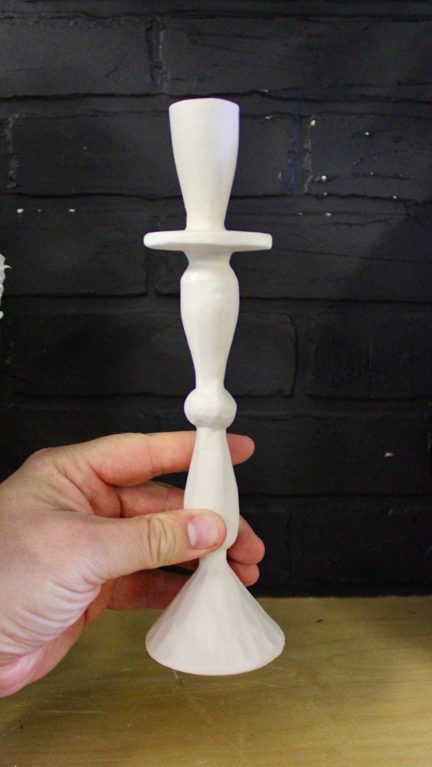 Imani Candlestick Holders (White)