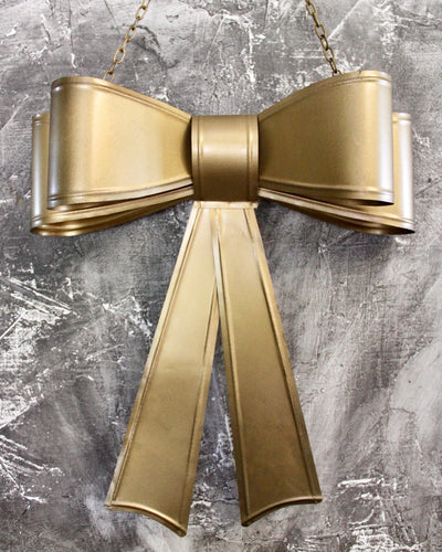 Gold Metal Hanging Bow