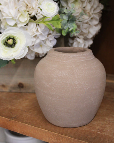 Small Brown Clay Vase