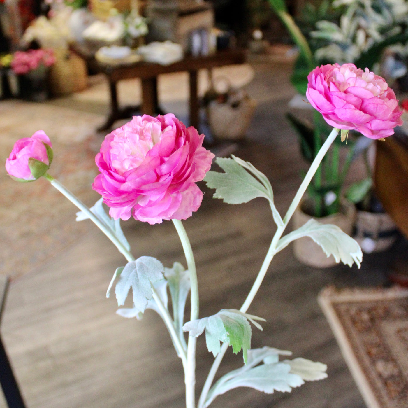 Magenta Peony Spray