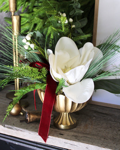 Potted Magnolia Arrangement