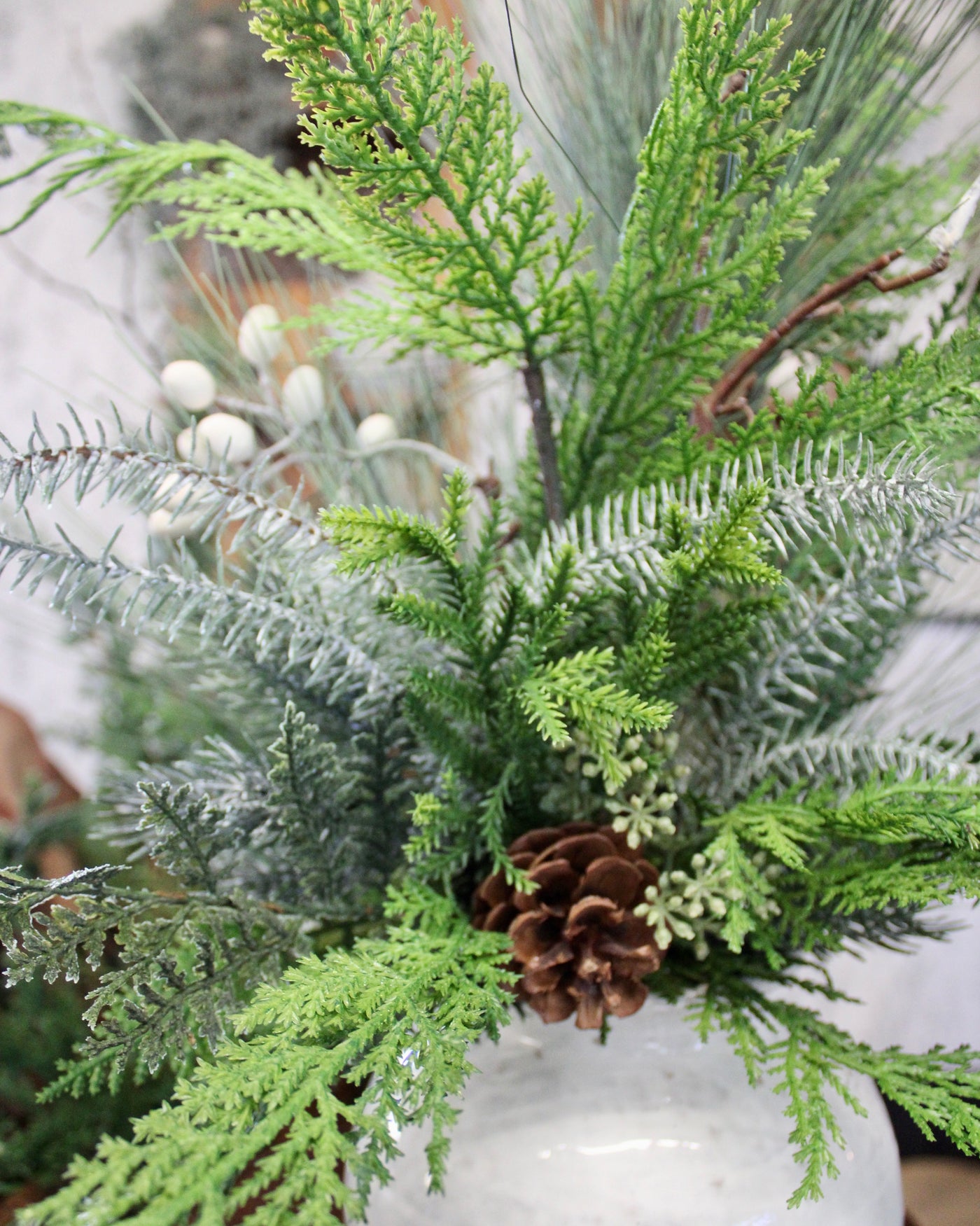 Cedar & Pine “Drop-In” Arrangement