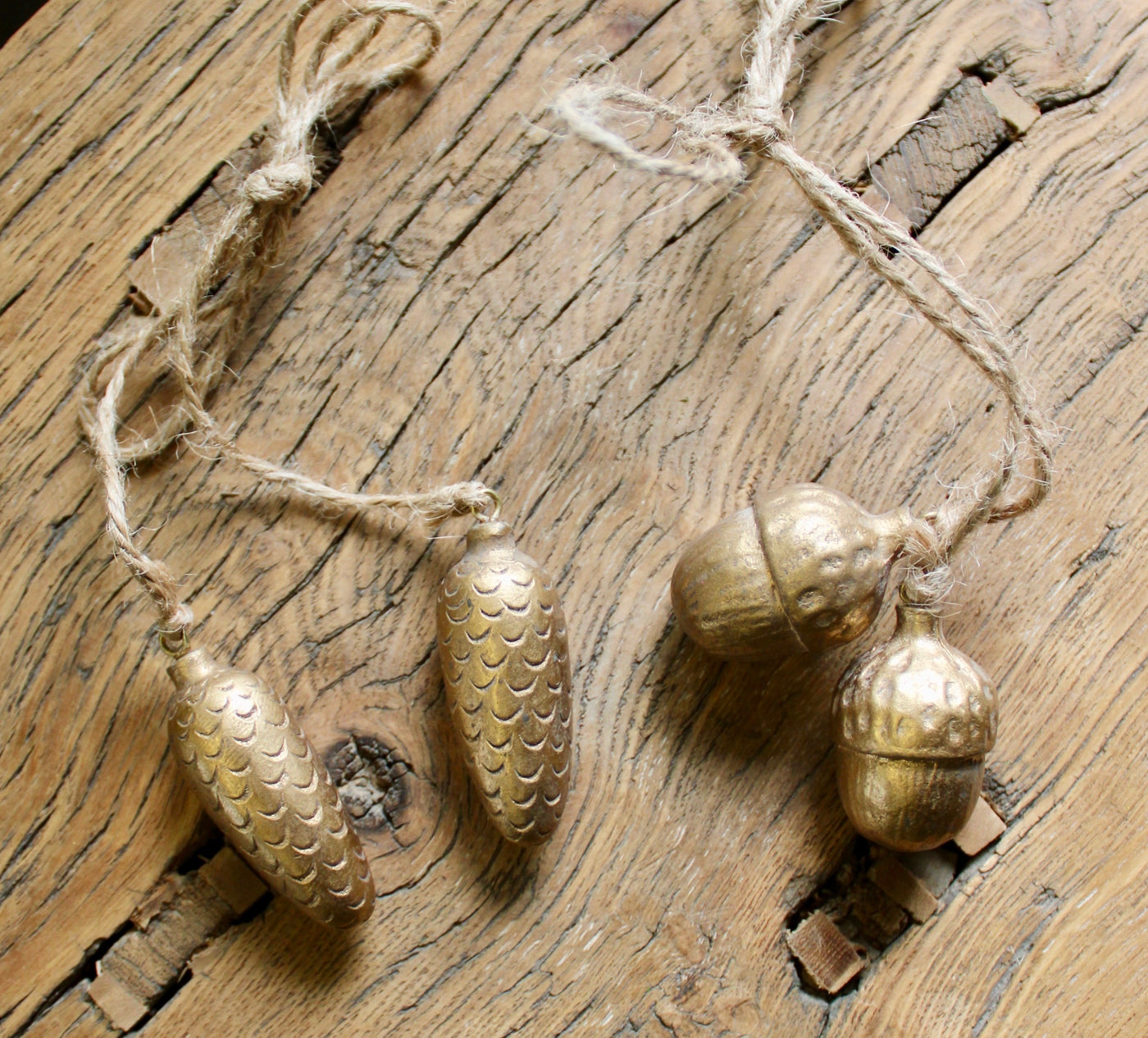 Acorn & Pinecone Ornaments