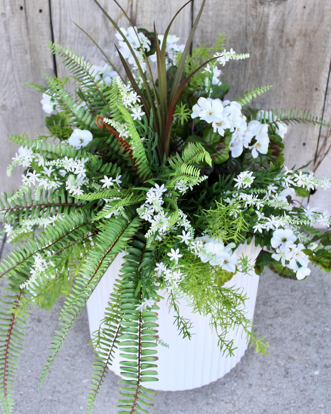 Hanging Basket/Drop-In White