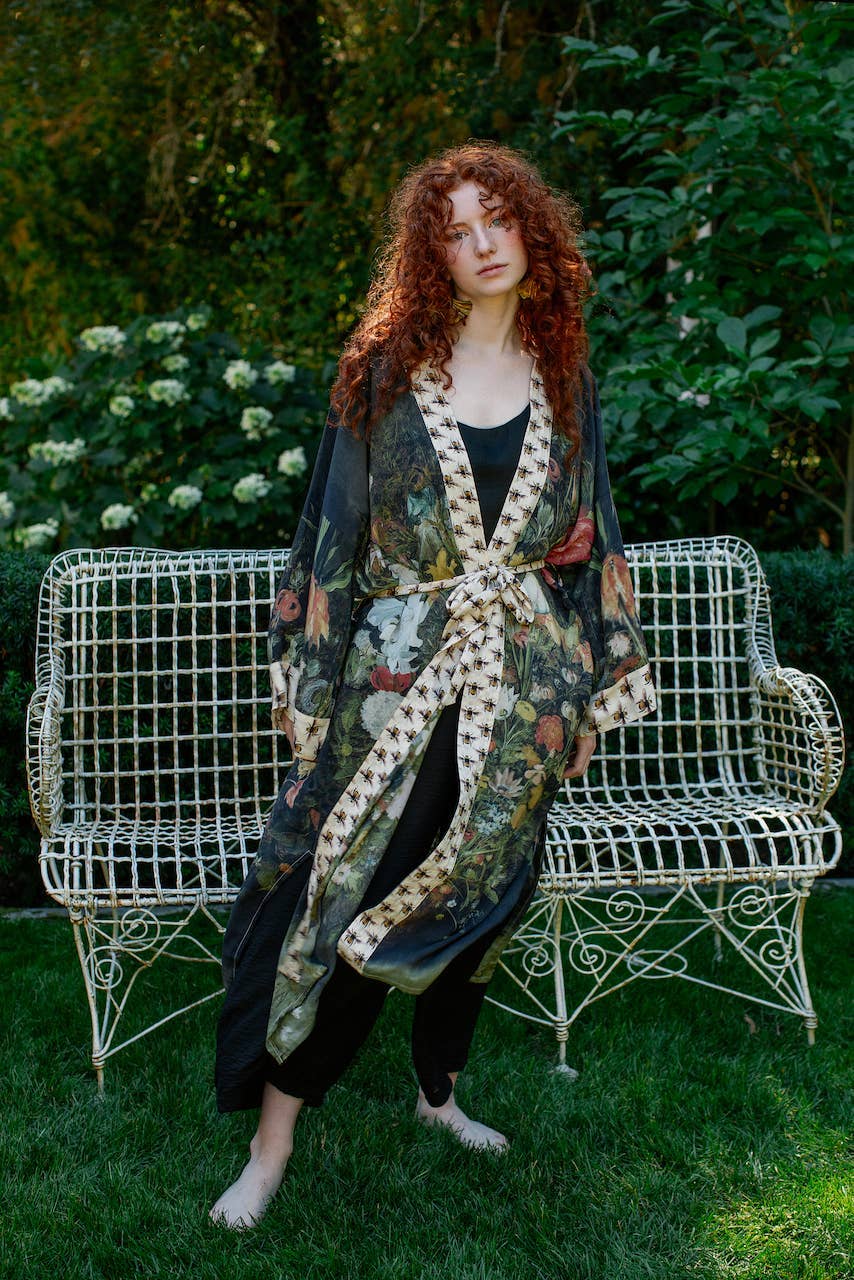 I Dream In Flowers - Kimono Robe