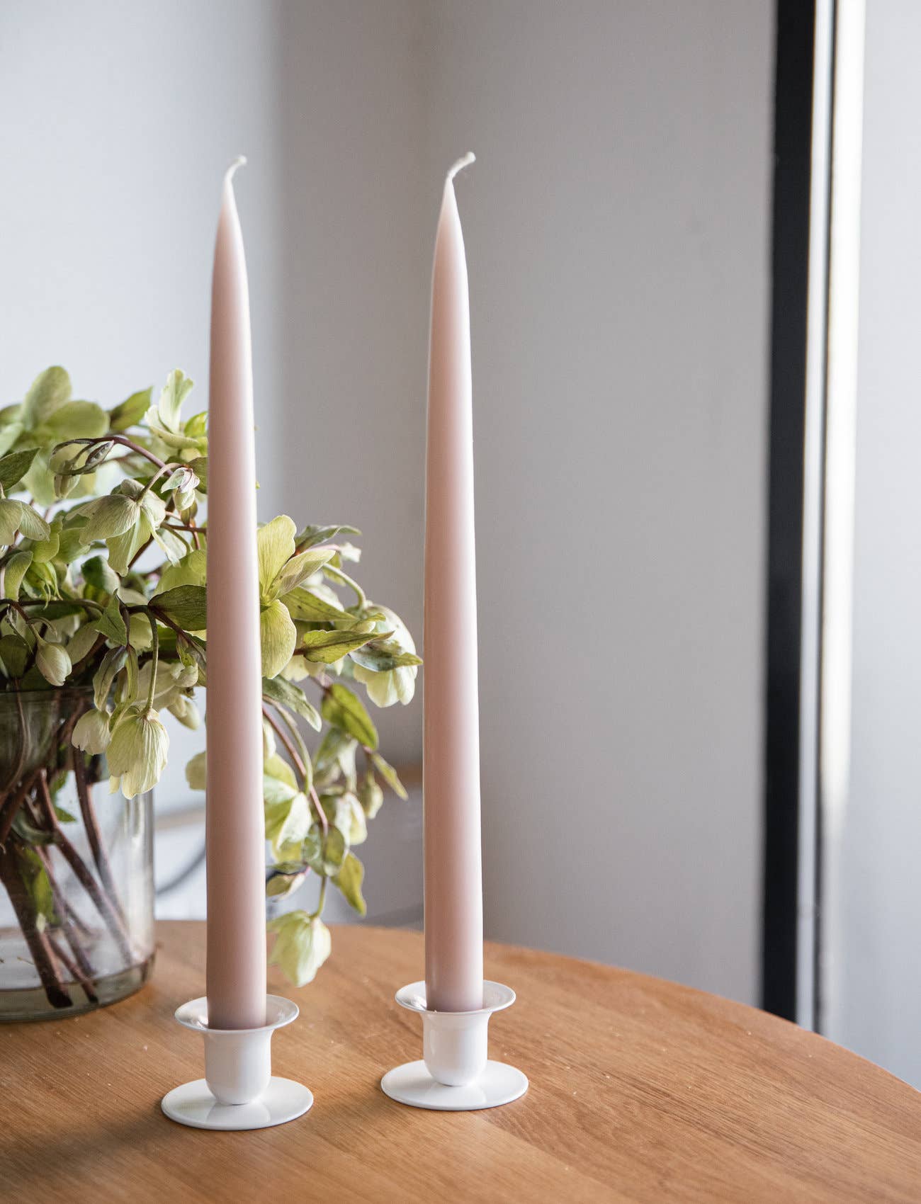 Danish Taper Candle - Flax | Set of Two