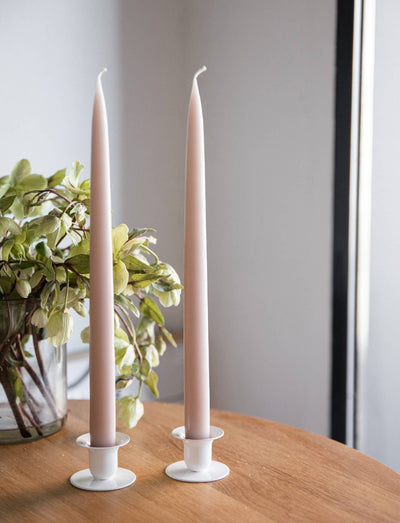 Danish Taper Candle - Flax | Set of Two