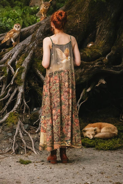 Woodland Wisdom - Maxi Slip Dress
