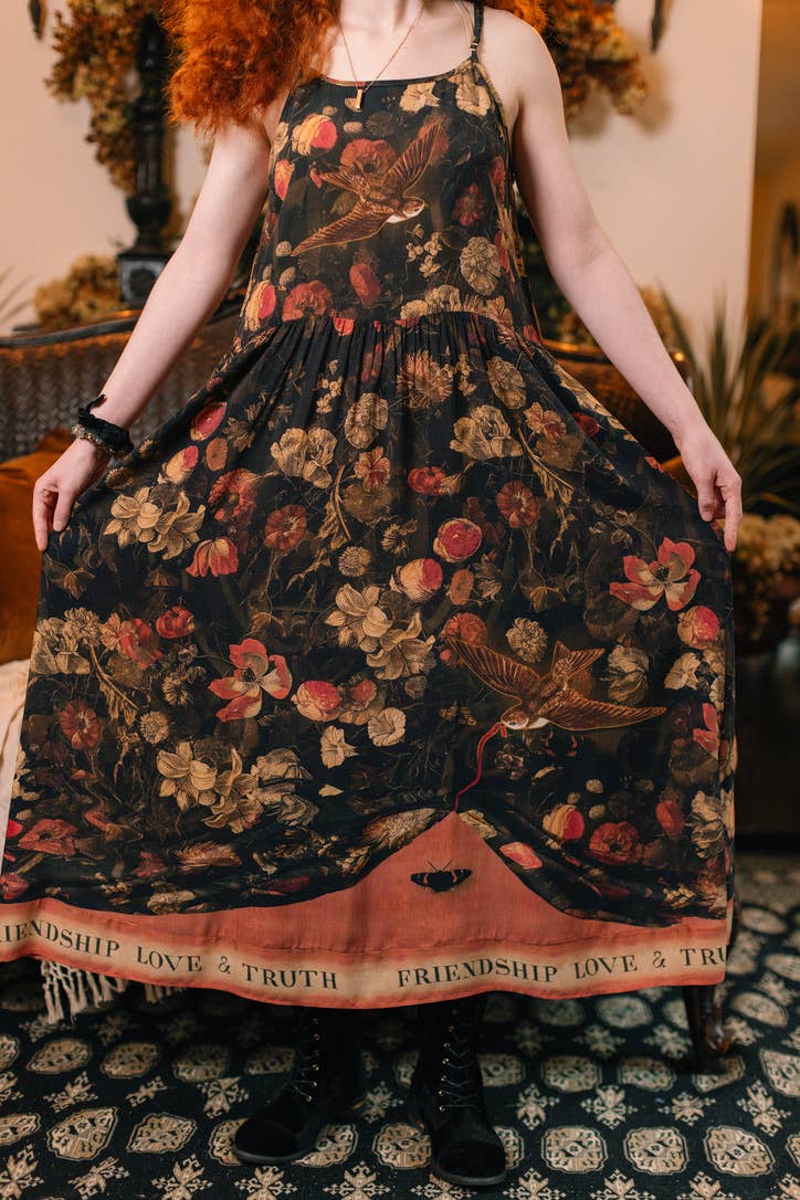 Heart of Gold - Maxi Slip Dress