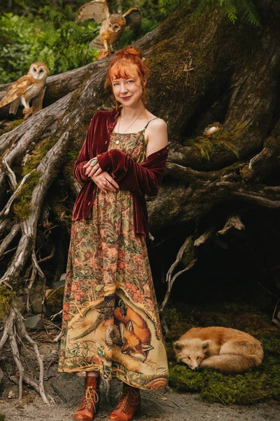 Woodland Wisdom - Maxi Slip Dress