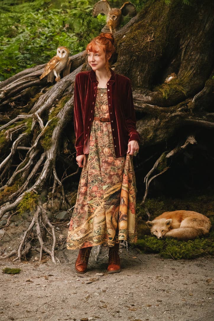 Woodland Wisdom - Maxi Slip Dress