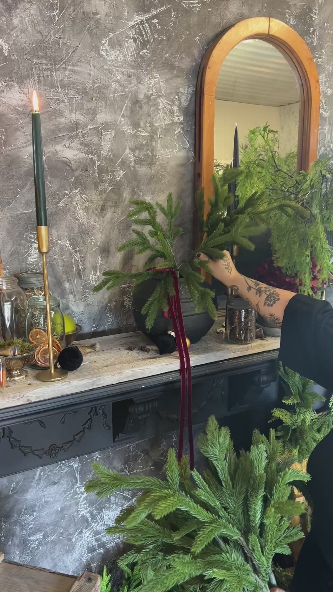 24” Fresh Touch Spruce Spray