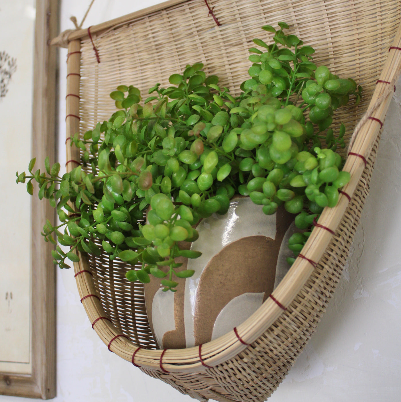Bamboo Harvest Basket/Sconce
