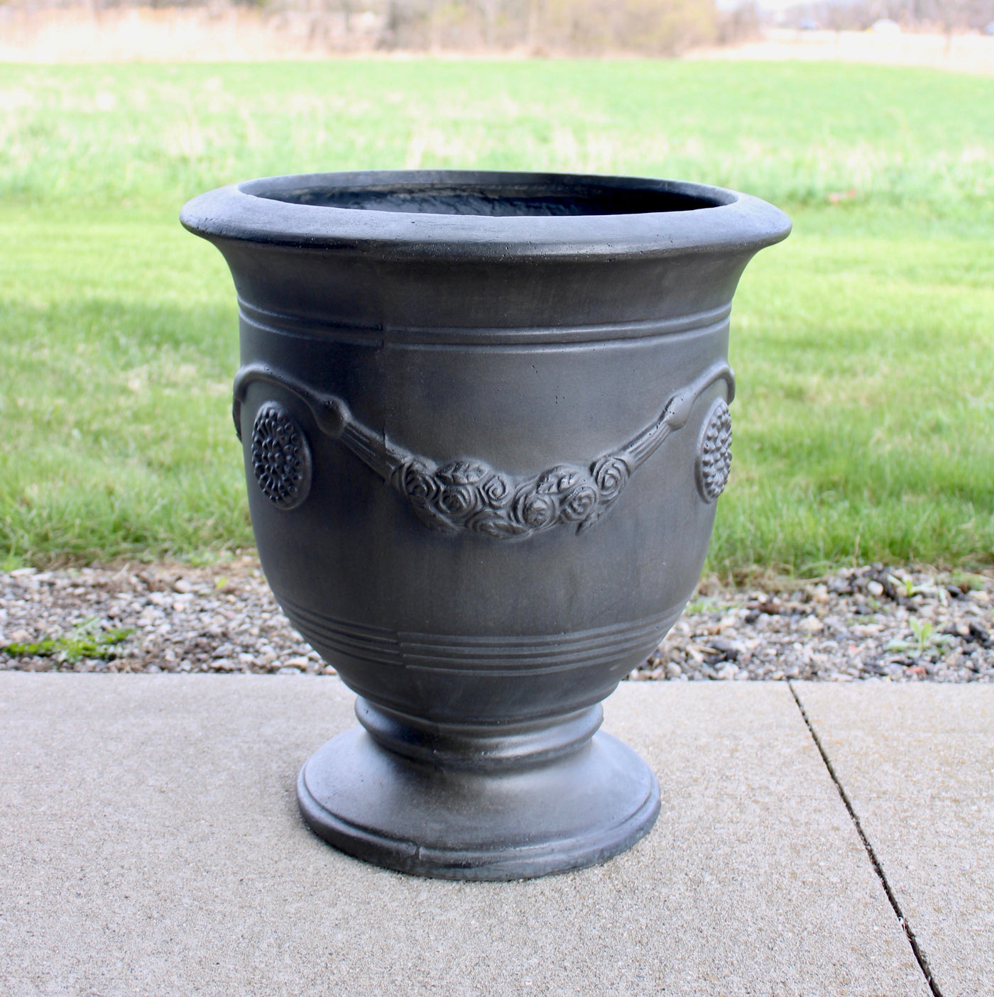 Antique Inspired Concrete Urn