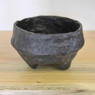 Paper Mache Footed Bowl