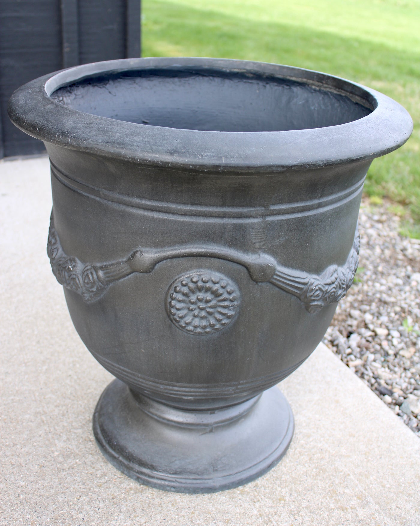 Antique Inspired Concrete Urn
