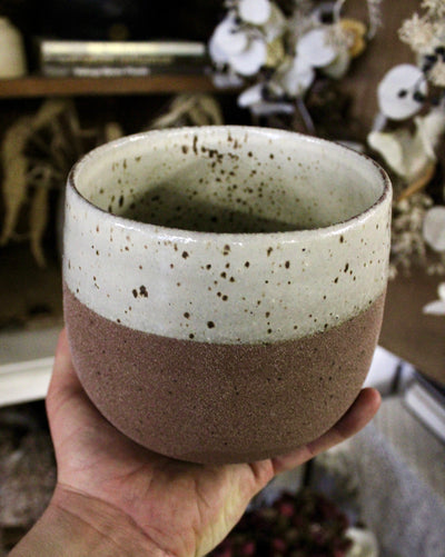 Large Clay Pottery Bowl