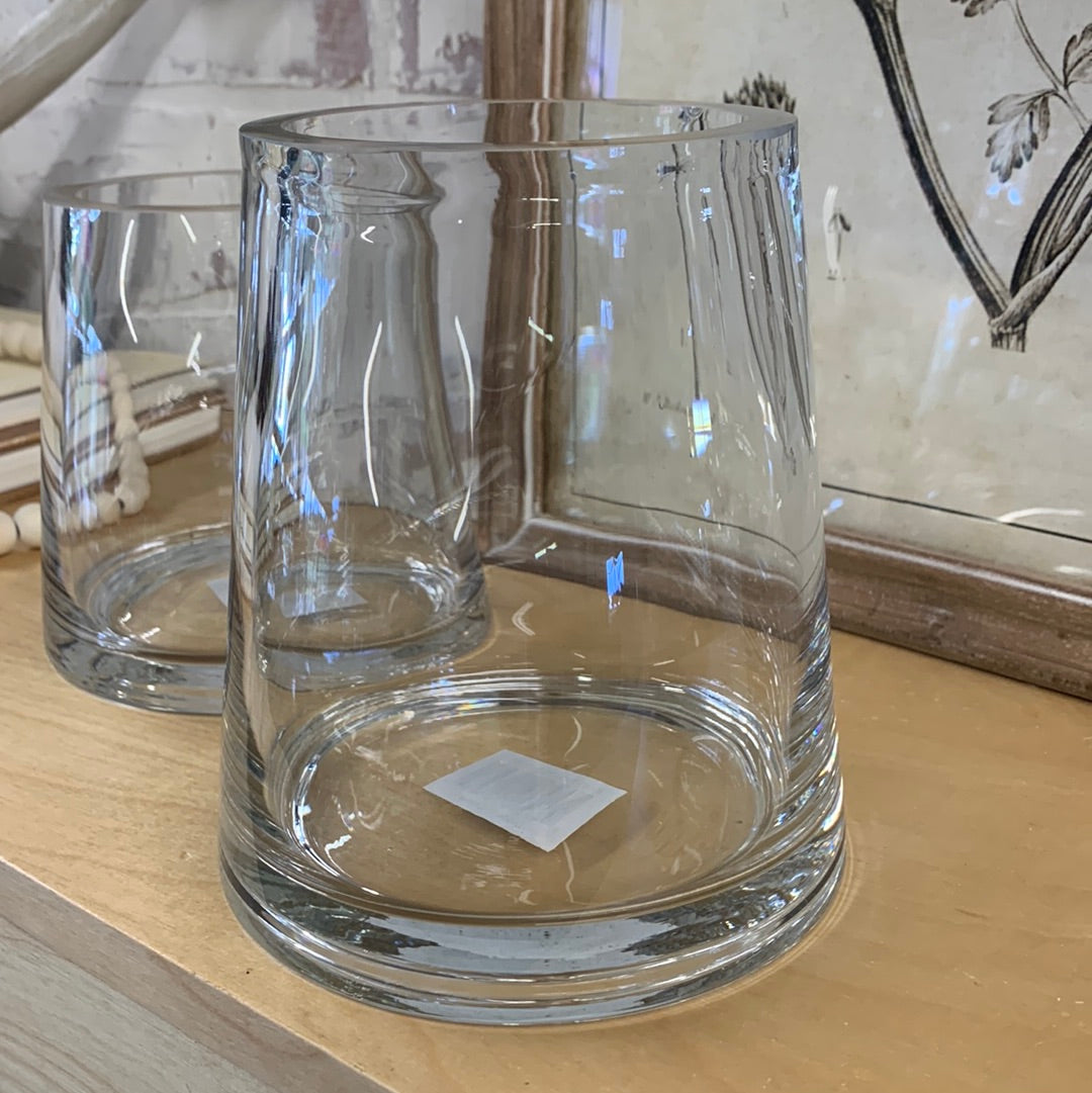 Glass Pyramid Vase