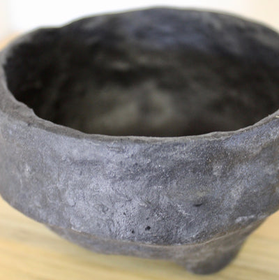 Paper Mache Footed Bowl