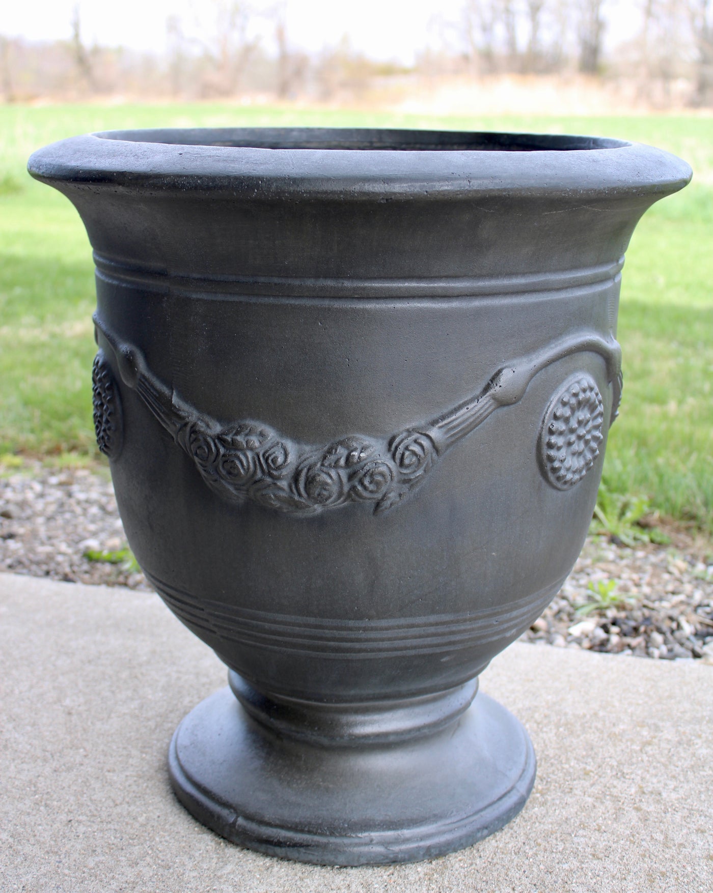 Antique Inspired Concrete Urn