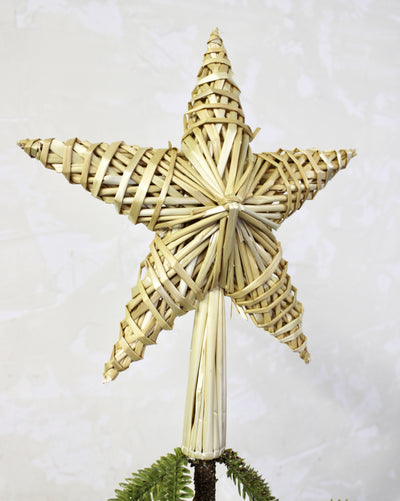 Handmade Straw Tree Topper