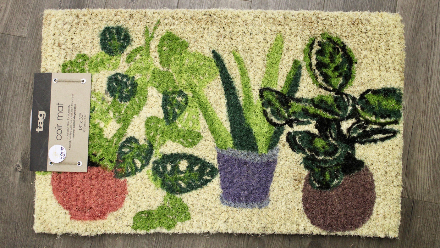 Potted Plants Door Mat
